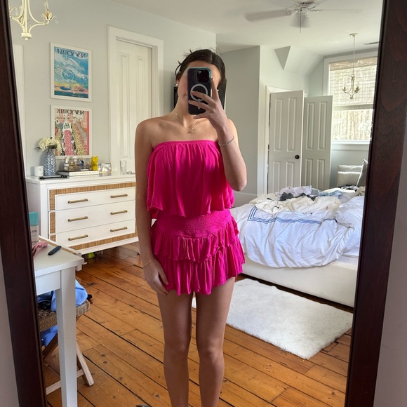 HOT PINK ROMPER FROM IMPECCABLE PIG 💝💝 - Picture 1 of 1